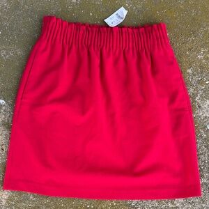 J. Crew MERCANTILE NWT! Bright Red Skirt